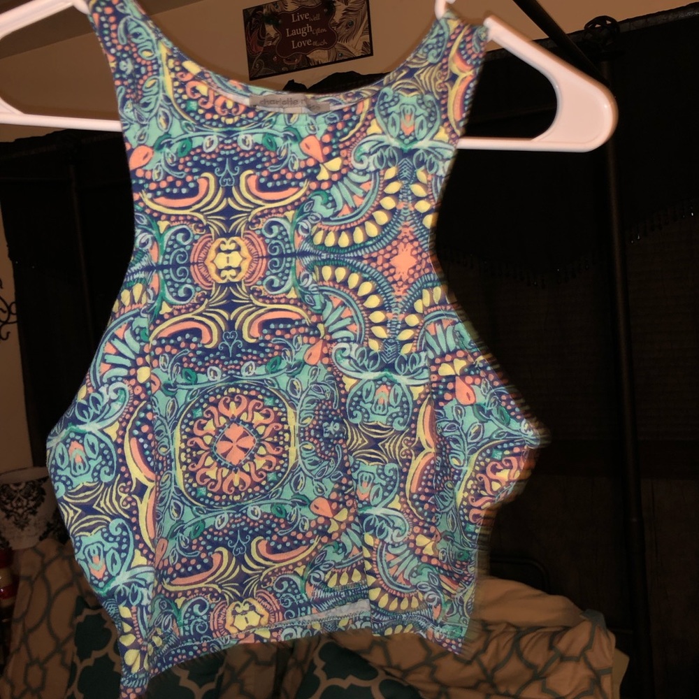 Charlotte Russ tank crop top